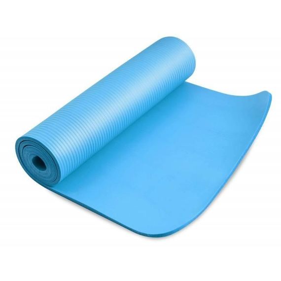 Килимок для йоги та фітнесу Power System PS-4017 NBR Fitness Yoga Mat Plus Blue (180х61х1) | Зображення 1
