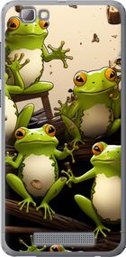 Чехол на ZTE A610 Жабки "5656u-433-17620"