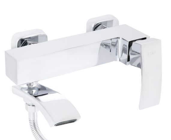 Змішувач для ванни Qtap Swan Cascada, Chrome (k35) з душовим гарнітуром QTSWA260CRM45565 | Зображення 7