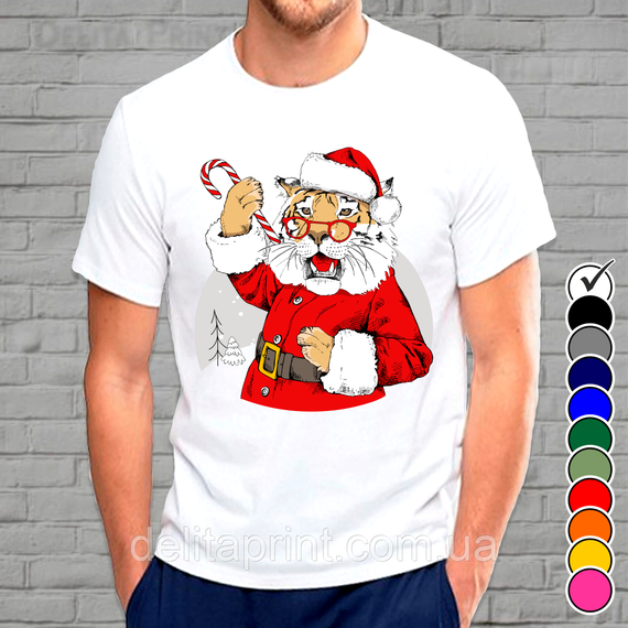 Футболки парні новорічні Фемілі Лук "Тигри 2022" Family Look | Зображення 6