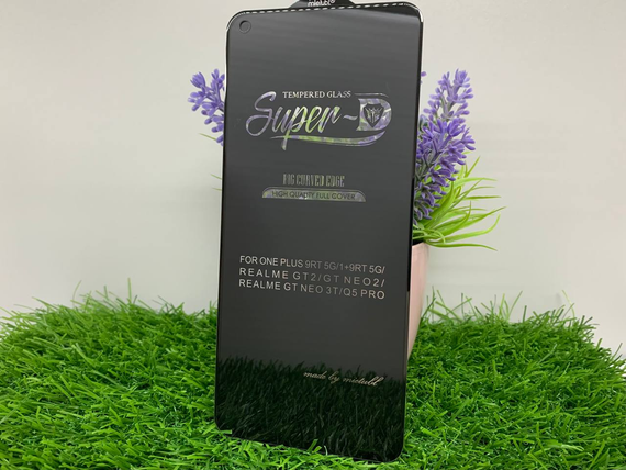 Захисне скло 5D Full Glue для OnePlus 9RT 5G | Mietubl | Чорне, повне покриття, 9H