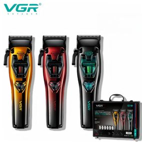 Акумуляторна машинка для стрижки VGR V-668, 3 змінні кольори корпусу