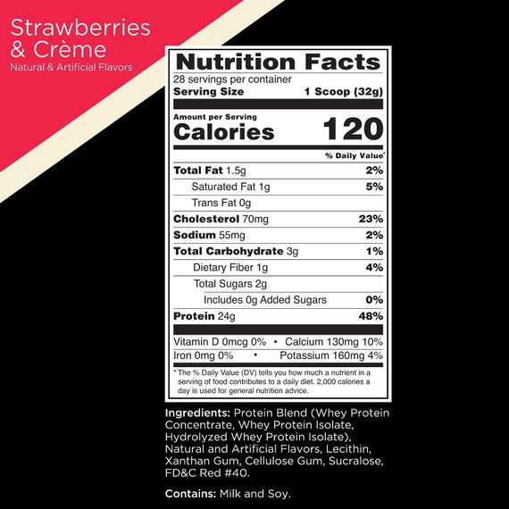 Протеин Rule One Whey Blend 908 gram (Strawberries &amp; Creme) | Зображення 1