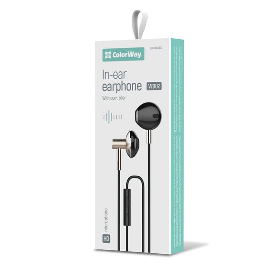 Навушники ColorWay Slim 3.5 mm Wired Earphone Blast 2 Black (CW-WD02BK) | Зображення 7