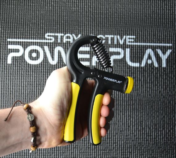 Еспандер кистьовий PowerPlay PP-4323 з регульованим навантаженням 10-40 кг. Strength Grip Чорно-жовтий | Зображення 7