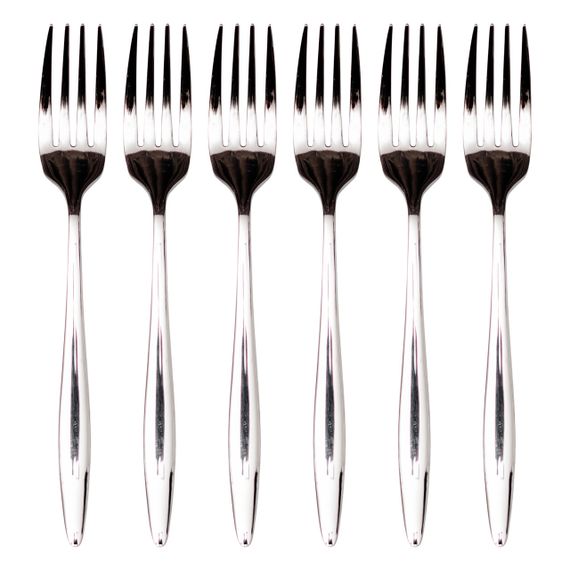 Набір десертних виделок 6 предметів 14 (см) Срібло HP-8-30 | Зображення 1