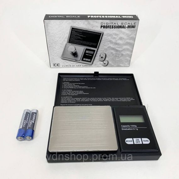 Ваги компактні золото 1000г, Ювелірні ваги для точного вимірювання Цифрові електронні ювелірні IX-84 | Зображення 1