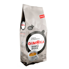 Кофе в зернах Gimoka Gusto Ricco Bianco 1кг Италия Оригинал Джимока Густо Рико