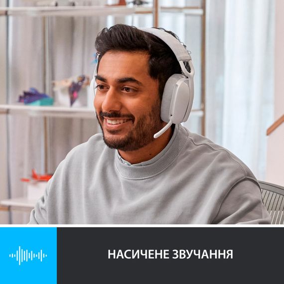 Навушники Logitech Zone Vibe 100 Wireless Off-White (981-001219) | Зображення 3