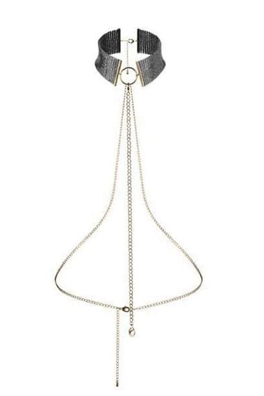 Прикраса Bijoux Indiscrets Desir Metallique Collar, Чорний, One Size | Зображення 2