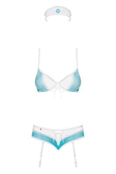 Костюм медсестри Obsessive 834-CST-6 S/M Sex Aura | Зображення 5