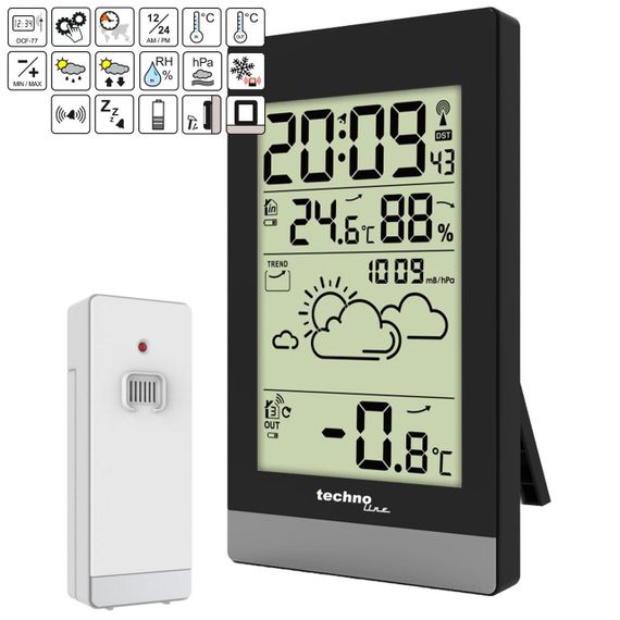 Метеостанція Technoline WS9132 Black (WS9132) | Зображення 8