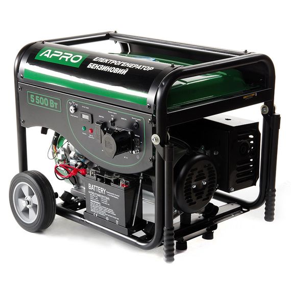 Генератор бензиновый 4-х тактный 5.0/5.5 кВт (электро запуск) APRO