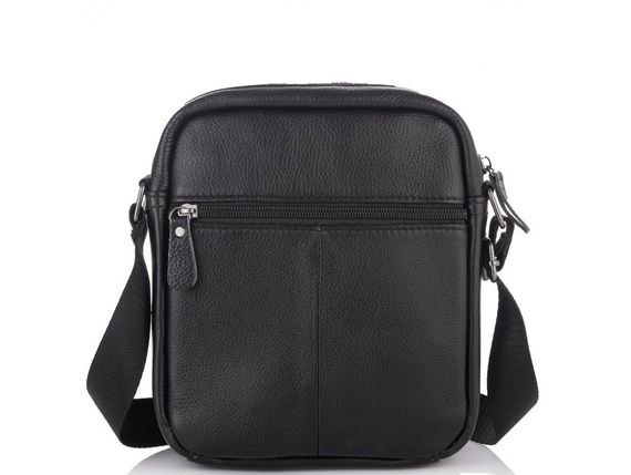 Сумка-барсетка чоловіча шкіряна через плече Tiding Bag SK N5186 чорна | Зображення 6
