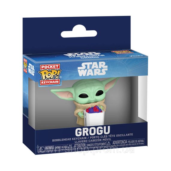 Игровая фигурка на клипсе Funko POP! серии Мандалорец и Грогу - Грогу с попкорном