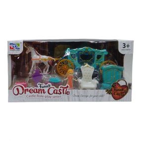 Уцінка. Ігровий набір з каретою "Dream Castle" (бірюзовий) - Пошкоджена упаковка/слюда