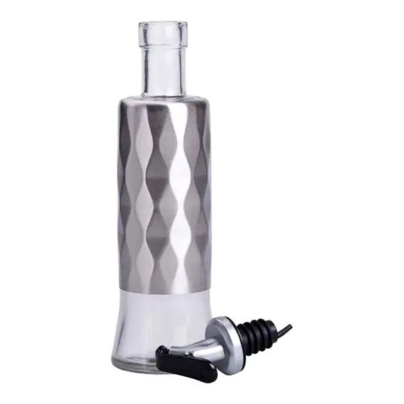 Пляшка для олії з дозатором 300 мл скляна пляшка для оливкової та соняшникової олії HP-1361 | Зображення 2