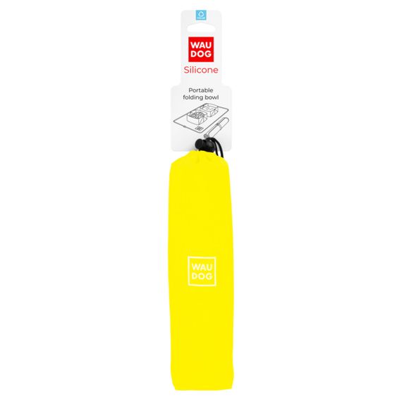 Миска складана WAUDOG Silicone,385х230х50 мм жовтий | Зображення 1