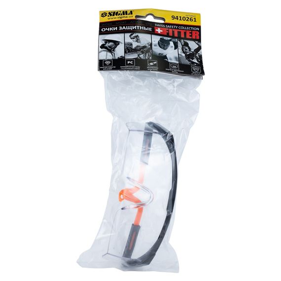 Окуляри захисні Sigma Master прозорі anti-scratch, anti-fog 9410261 | Зображення 1