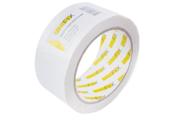 Лента клейкая упаковочная белая 45мм 200 SKW-5400266 UNIFIX | Зображення 3