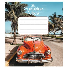 Тетрадь ученическая "Ретро авто" 024-550139K-4 в клеточку, 24 листа