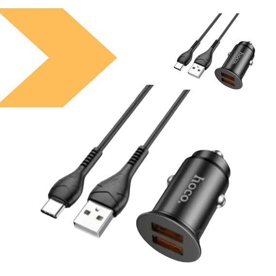 Автомобільний зарядний пристрій з підтримкою швидкої зарядки QC3.0 Hoco NZ1 36W Type-C (37370-01_235) | Зображення 1