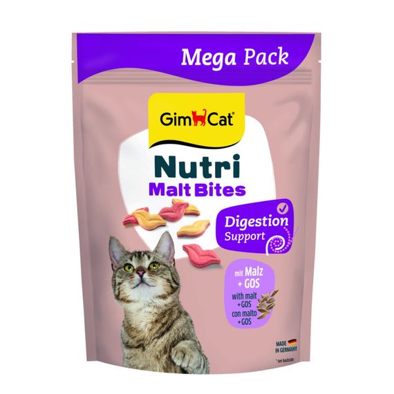 Ласощі для котів для виводу шерсті GimCat Nutri Malt Bites, 425 гр