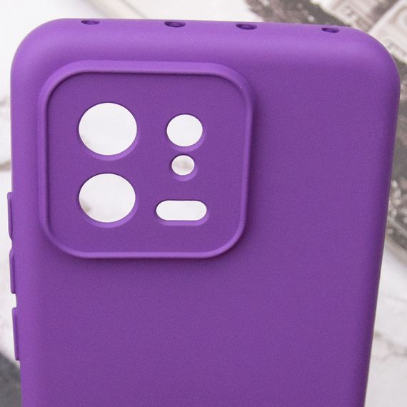 Чехол Silicone Cover Lakshmi Full Camera (A) для Xiaomi 13 Full camera, Фіолетовий / Purple | Зображення 6