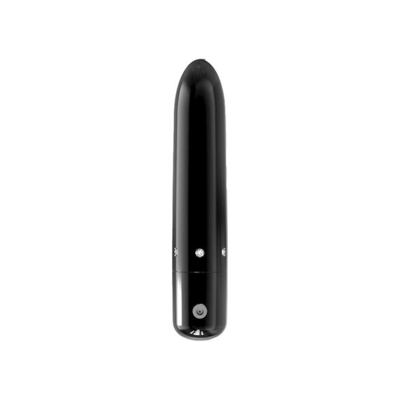 Віброкуля PowerBullet Pretty Point Rechargeable Bullet Black, потужний точковий вібратор з загостреним кінчиком на акумулятор | Зображення 7