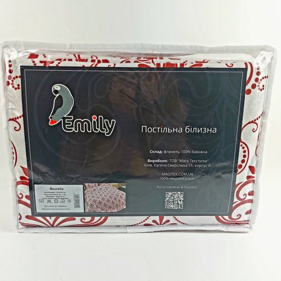 Комплект постільної білизни Emily Neurelia фланель євро 200х220 см (2251725559016) | Зображення 2