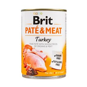 Влажный корм Brit Care Pate &amp; Meat для собак, с индейкой, 400 г