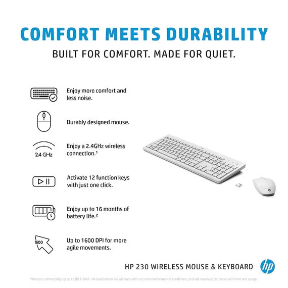 Комплект HP 230 Wireless UA White (3L1F0AA) | Зображення 3