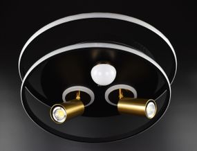 Люстра світлодіодна стельова LED світильник для квартири на стелю лед 26538 Чорний 15х40х60 см.