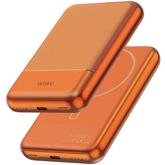 Портативний ЗП Power Bank WIWU P089 Seraph PD20W з БЗП 10000 mAh Orange | Зображення 1