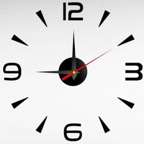 Годинники настінні 50см B-053 Арабські цифри Чорні