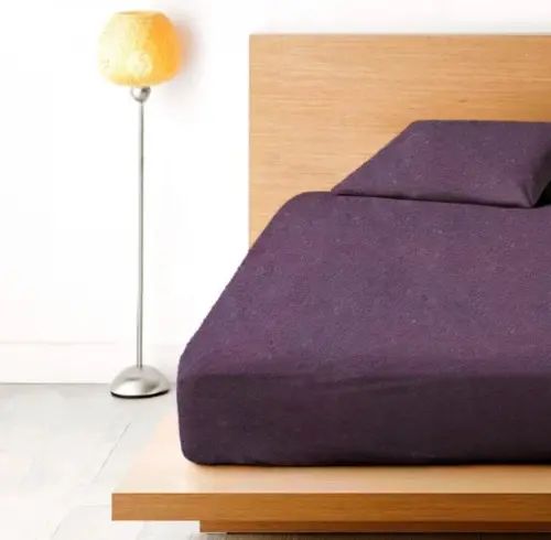 Фиолетовая Простынь махровая на резинке с наволочками Anisa  (220х240+30 см) | Зображення 1