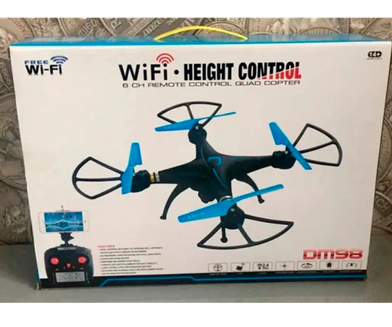 Квадрокоптер DM-98 Drone WiFi камера G-сенсор режим черный (DM98_1514) | Зображення 5