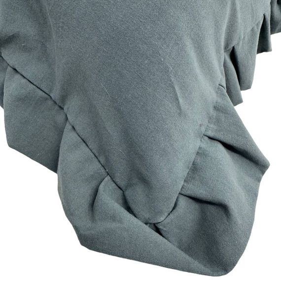 Наволочка декоративна з рюшами Stonewash Graphite SoundSleep 45х45 см | Зображення 1