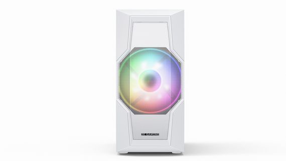 Корпус 2E GAMING TURBO (G2057W) MidT, 2xUSB2.0,1xUSB3.0, 1x200+3x120ARGB, стекло (бок.пан.),без БП,белый (2E-G2057W)