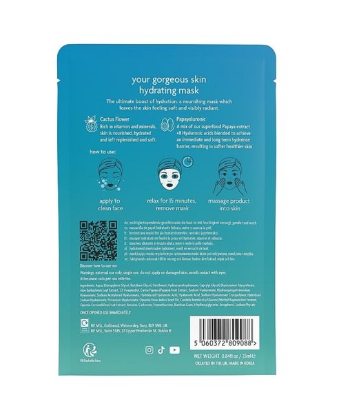 Тканинна маска для обличчя Dr. PAWPAW Your Gorgeous Skin Hydrating Sheet Mask | Зображення 1