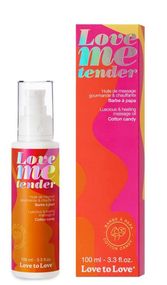 Масажна олія Love To Love Me Tender Cotton Candy, цукрова вата, 100 мл