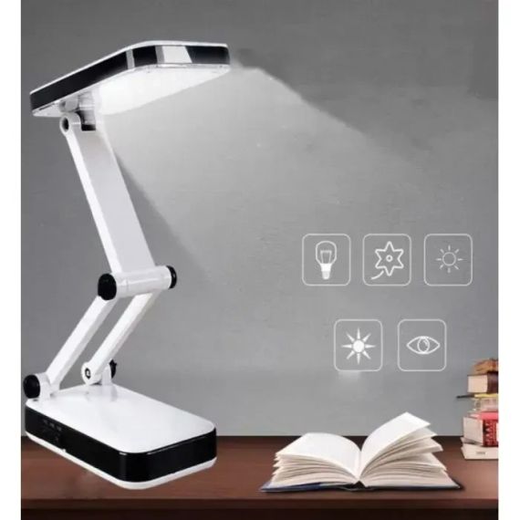 Настольная аккумуляторная лампа 24 LED LH-666 светильник трансформер со встроенным аккумулятором и солнечной | Зображення 2