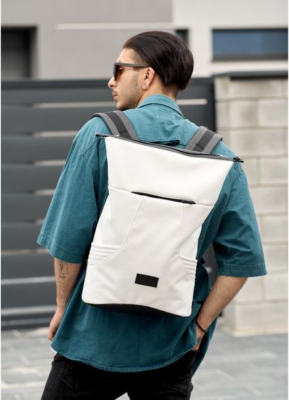 Чоловічий рюкзак Sambag RollTop X білий 41 х 27 х 18 см (24320008m)