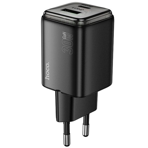 МЗП Hoco N53 Monsoon PD30W+QC3.0 (1USB-A/1C) Black | Зображення 1