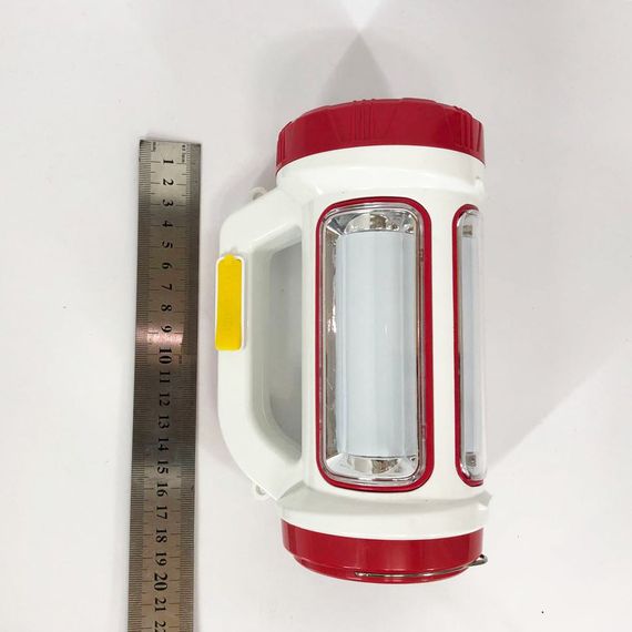 Ліхтар кемпінговий з сонячною панеллю 5158-LED-COB power bank, кемпінговий ліхтар-лампа. Колір: червоний | Зображення 5