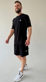 Чоловічий літній костюм Stone Island чорний
