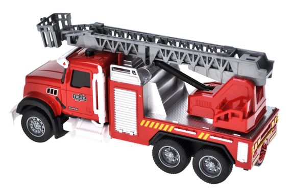 Машина інерційна YM-9921B "Пожежна" озвучена, зі світлом, з парою, в коробці р.24x9,5x13 см YG Toys | Зображення 1