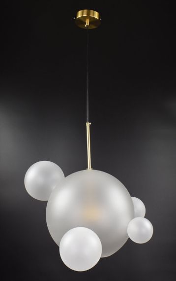 Люстра світлодіодна підвісна LED світильник для квартири на стелю лед 26700 Бронза 50-180х51х51 см. | Зображення 2