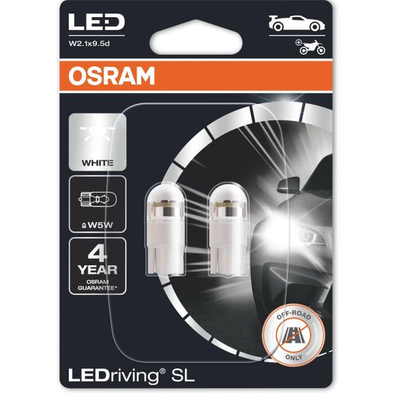 Комплект світлодіодних ламп OSRAM 2825DWP-02B W5 W 6000 K 12 V