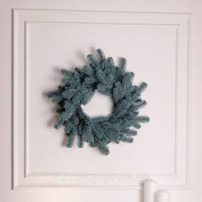 Искусственный рождественский венок Голубой Праздничный 60 см TD-VINBL